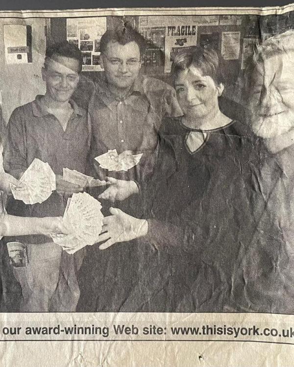 Birthday Bash charity cash handover