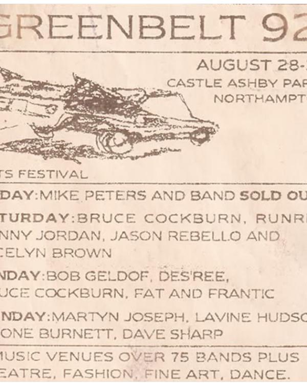 1992 Greenbelt w/ Mike Peters, Martyn Joseph