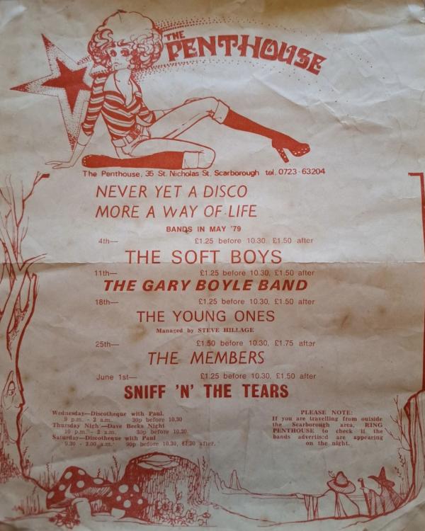 1979 Scarborough Penthouse (the inspiration for Fibbers)