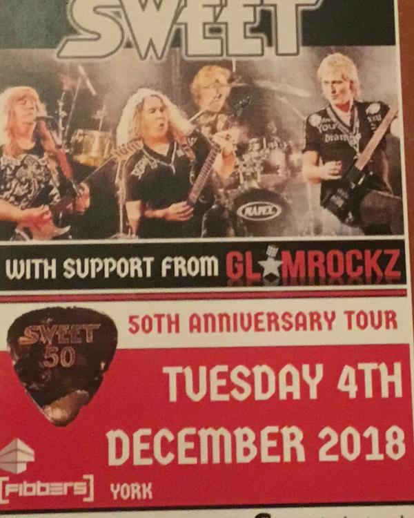 2018 The Sweet, Glamrockz