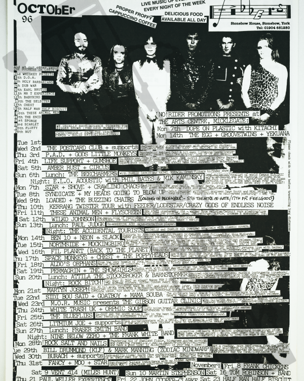 1996 October Roxy Music listings