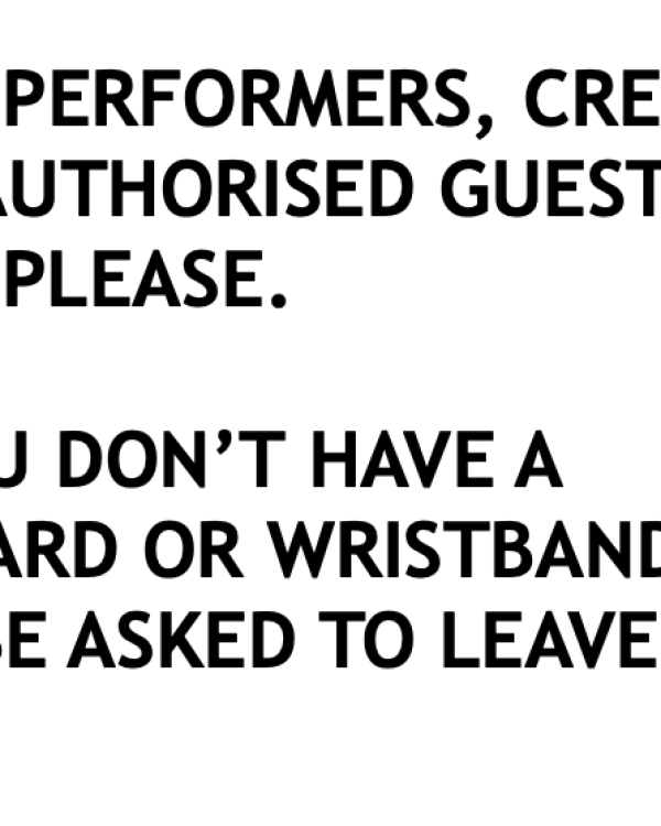 Green room blaggers and pests