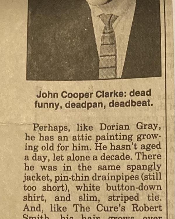 1994 John Cooper Clarke review