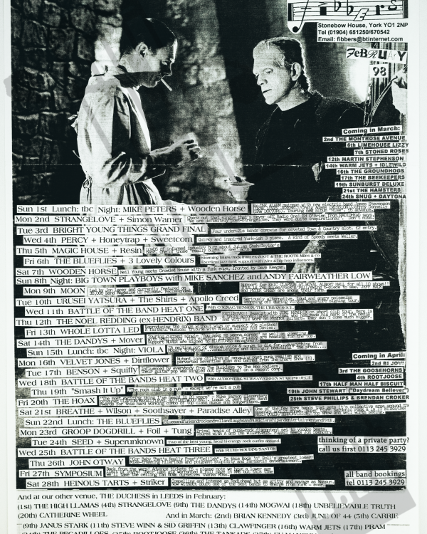 1998 February Boris Karloff and Colin Clive (Frankenstein) listings