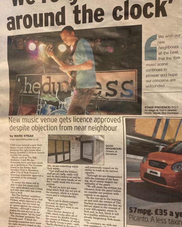 2008 When we got the licence to open The Duchess next door