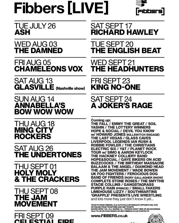 2016 July, August & September listings