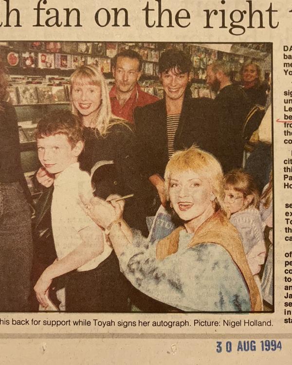 1994 Toyah York fan signing