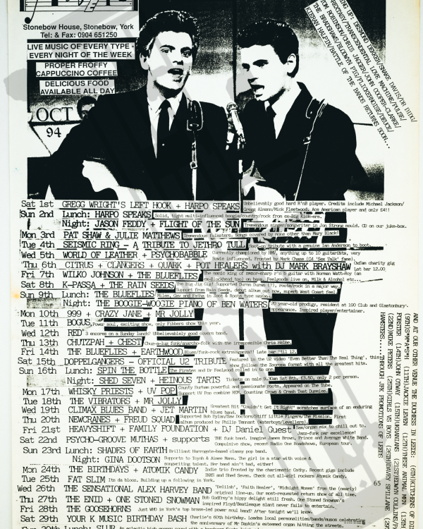 1994 October Everly Brothers listings