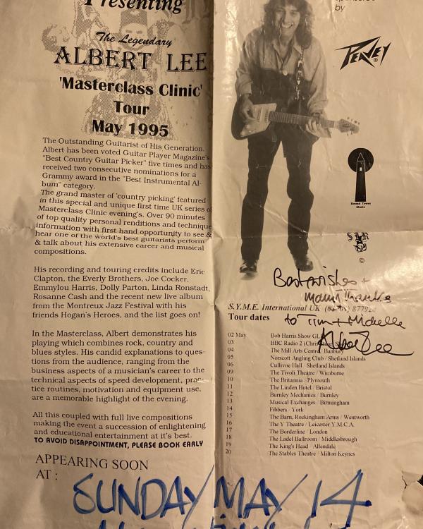 1995 Albert Lee Masterclass (signed)