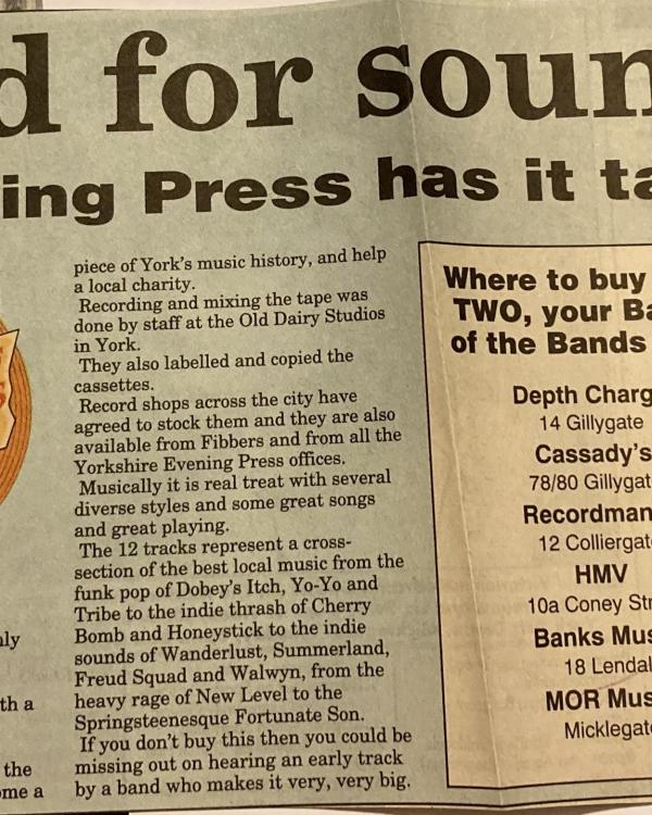 1994 Battle of the Bands tapes