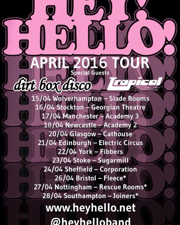 2016 Hey! Hello!, Dirt Box Disco, Tropical Contact