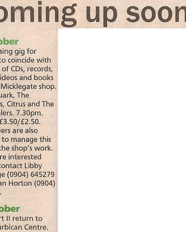 1994 October weekly preview