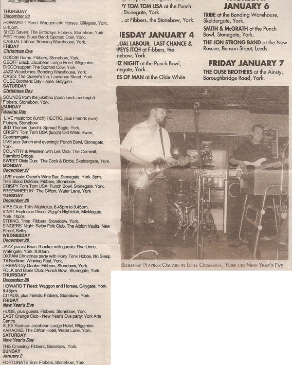 1994 January weekly listings