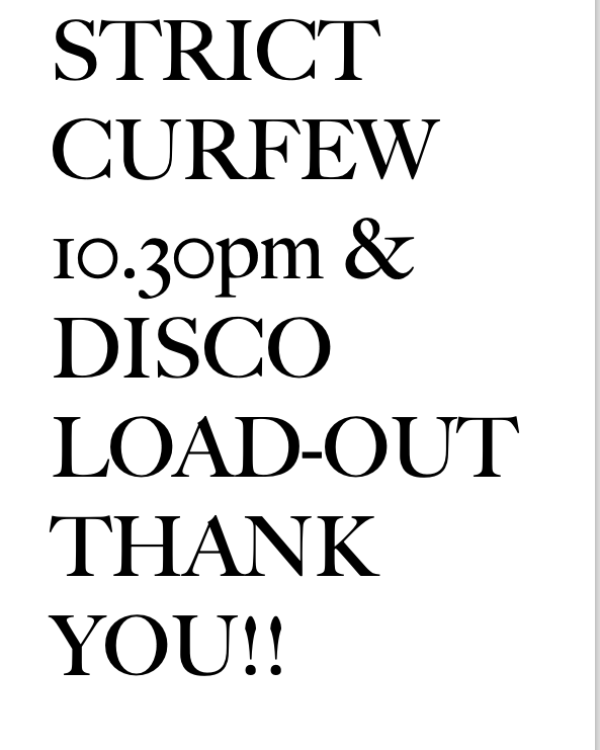 Otherwise known as please pack down straightaway