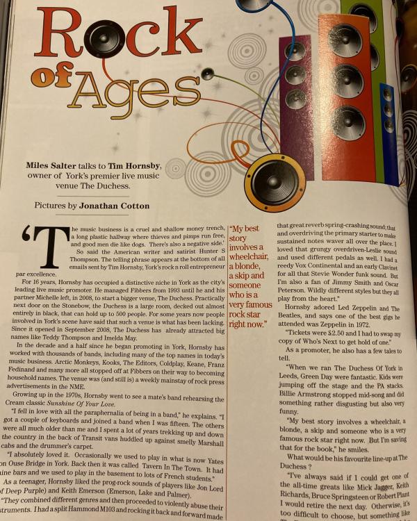 2009 Tim magazine interview part 1