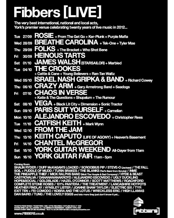 2011 September & October listings