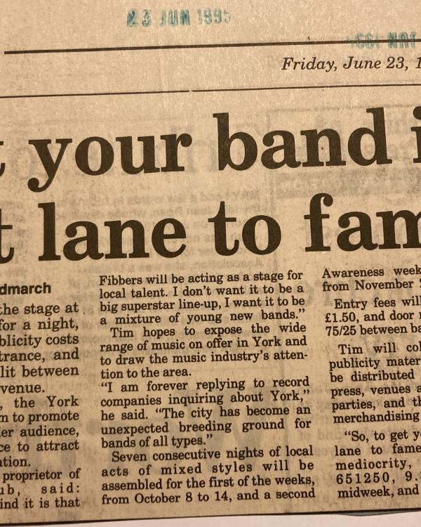 1995 York Awareness Week preview