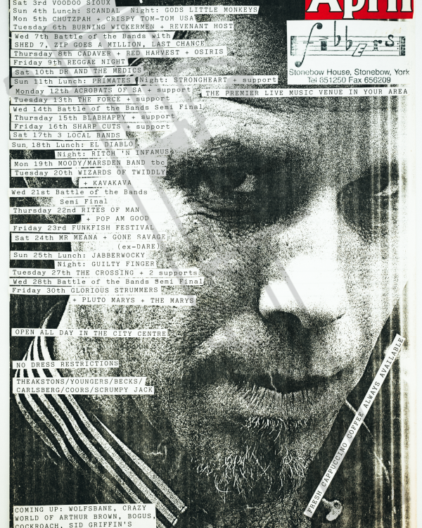 1993 April Tom Waits listings