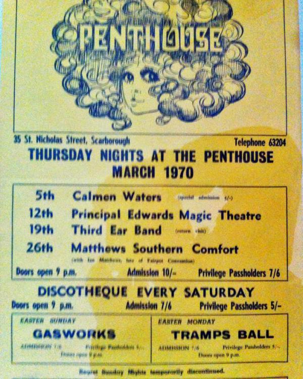 1970 Scarborough Penthouse (the inspiration for Fibbers)