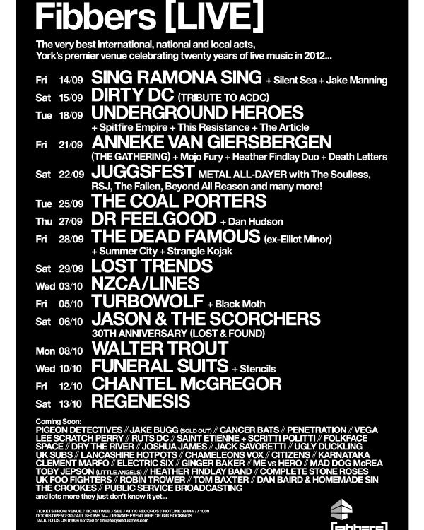 2012 September & October listings