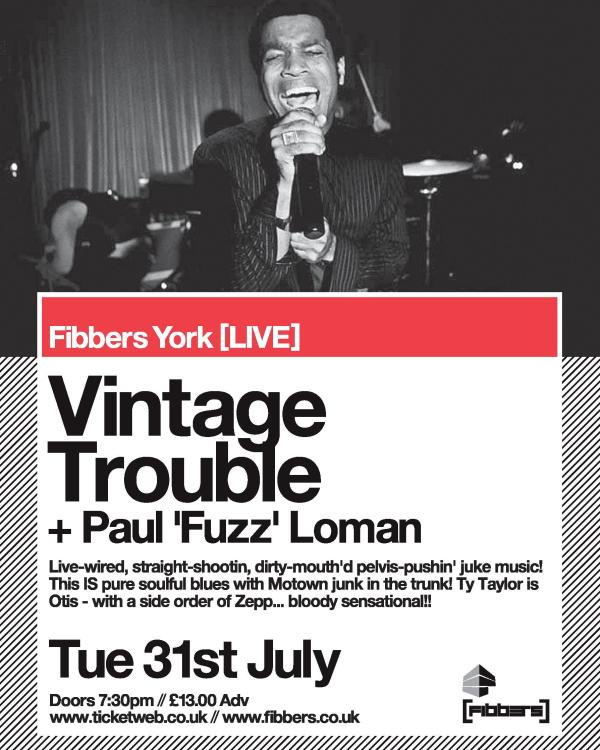 2012 Vintage Trouble, Paul 'Fuzz' Loman