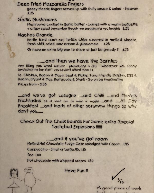 1994 Menu