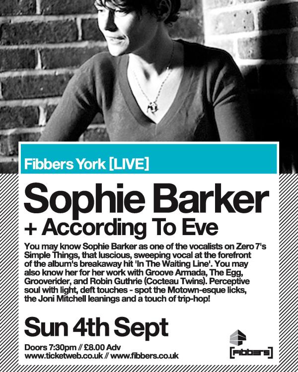 2014 Sophie Barker, According To Eve