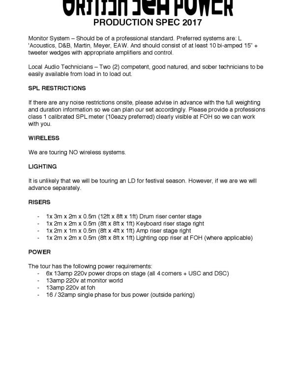 2017 British Sea Power