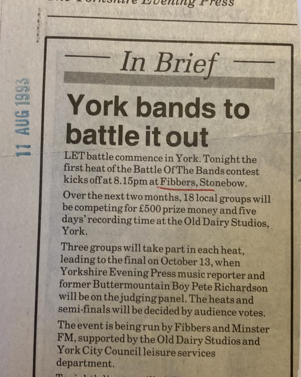 1993 Battle of the Bands preview