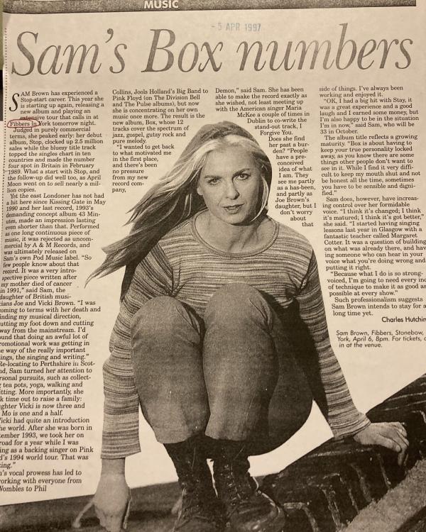 1997 Sam Brown preview