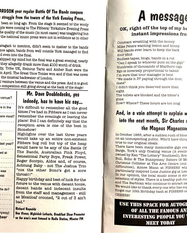 1995 3rd birthday party booklet editorials