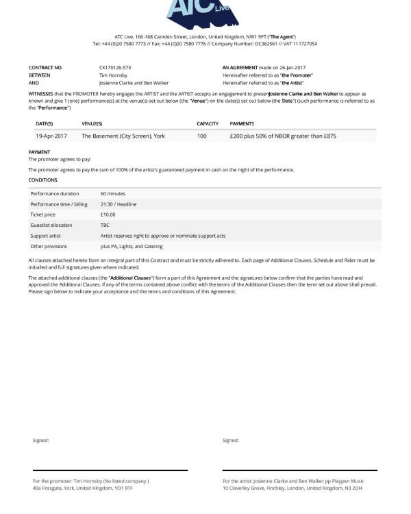 2017 Josienne Clarke and Ben Walker