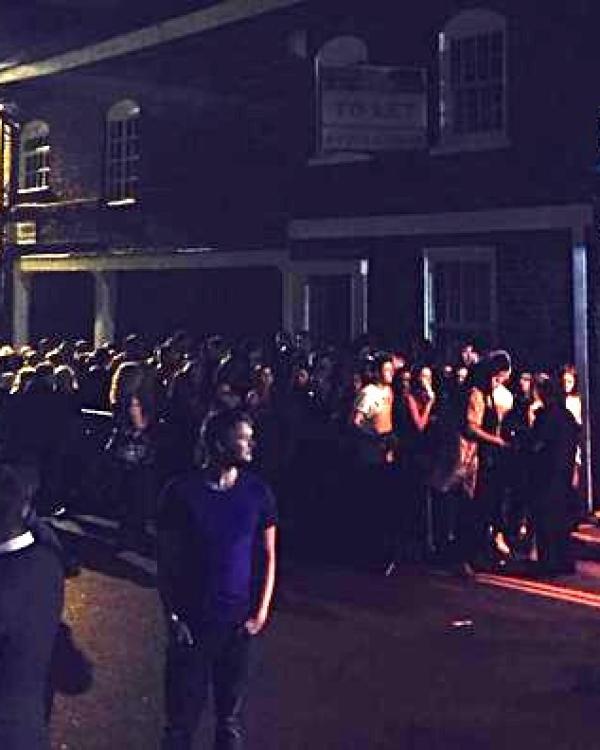 Club queues at 10.30