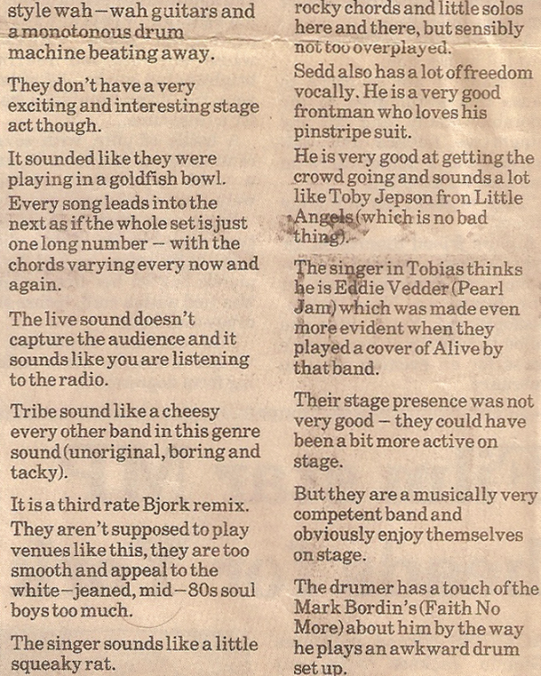 1995 April Battle of the Bands The Mole