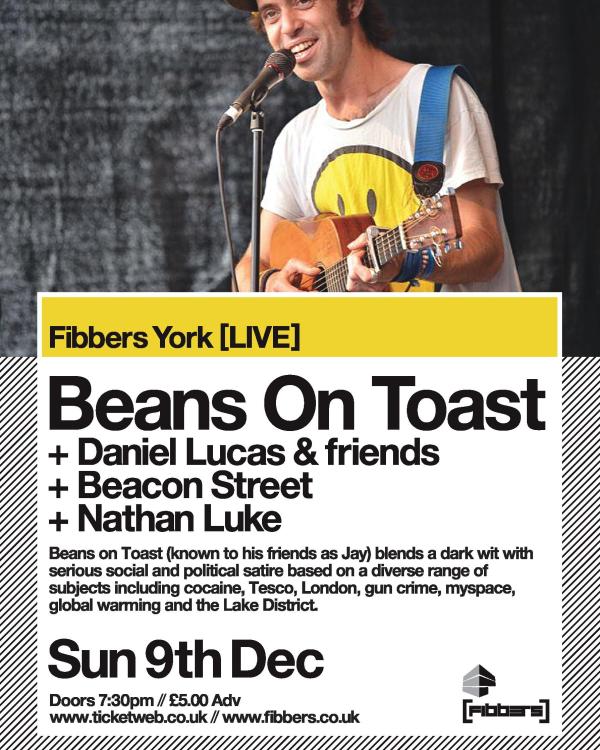 2012 Beans On Toast, Daniel Lucas & friends, Beacon Street, Nathan Luke